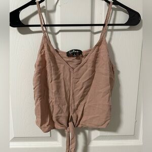 Lulu’s Tie Front Crop Top